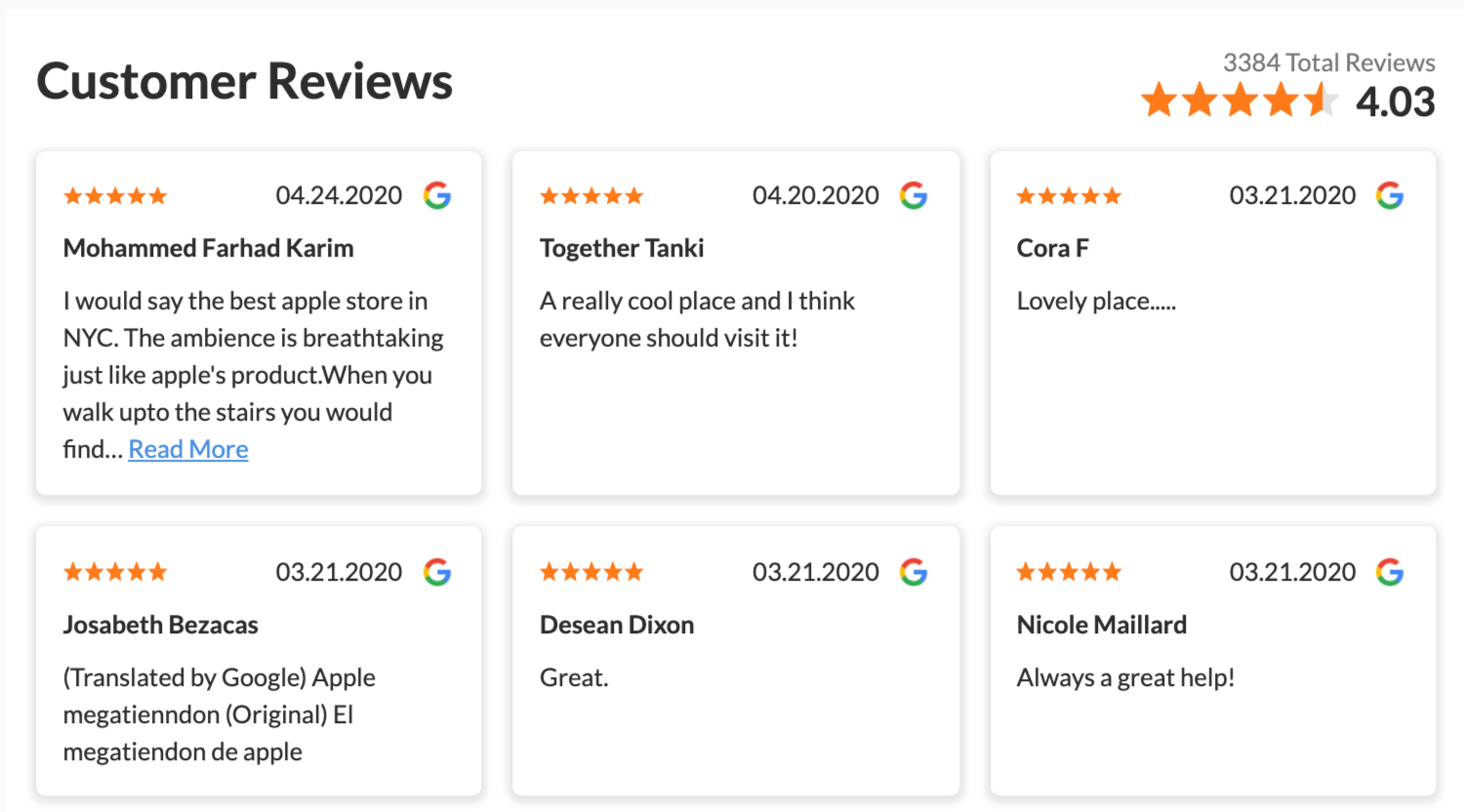 How to create a Showcase Reviews widget – BrightLocal Help Center