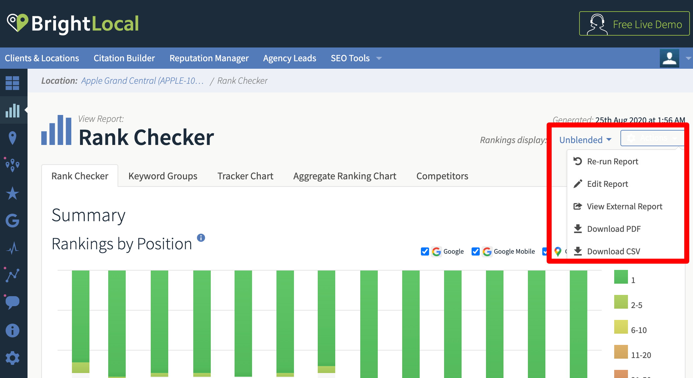 rankings checker