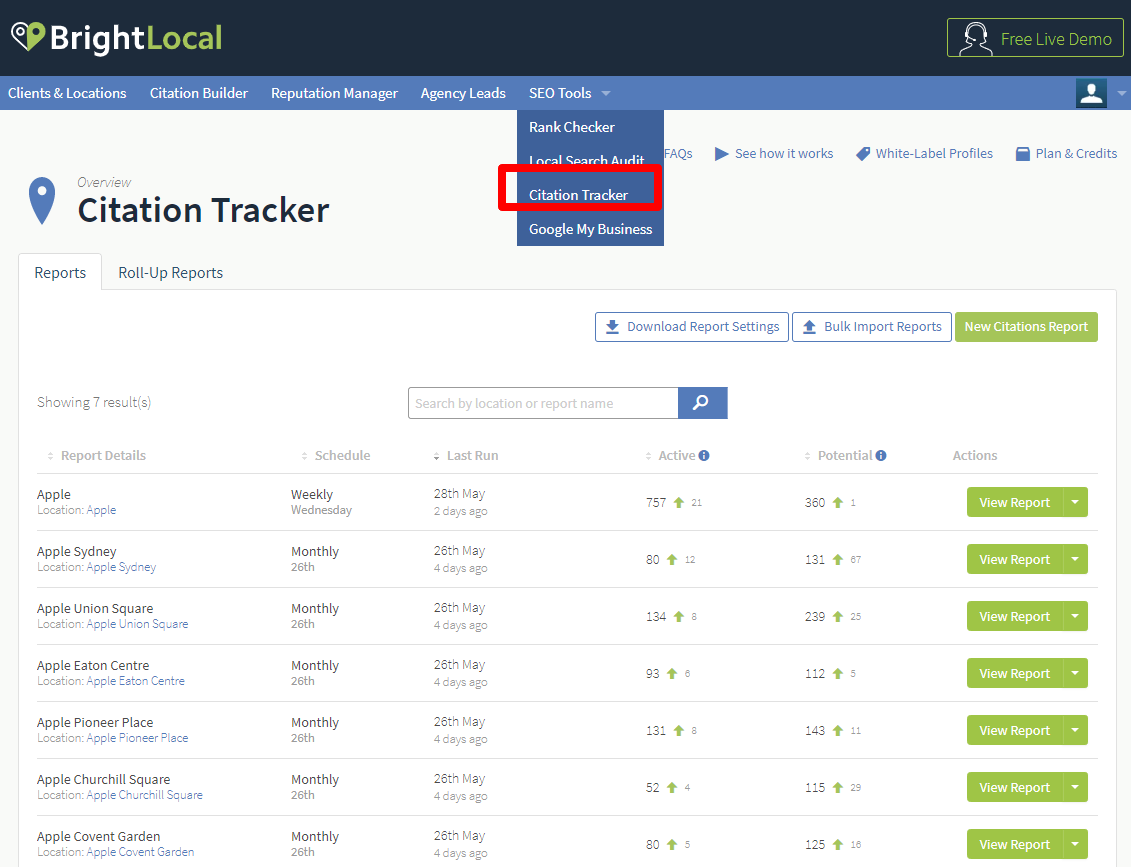 Where do I find my reports? BrightLocal Help Center